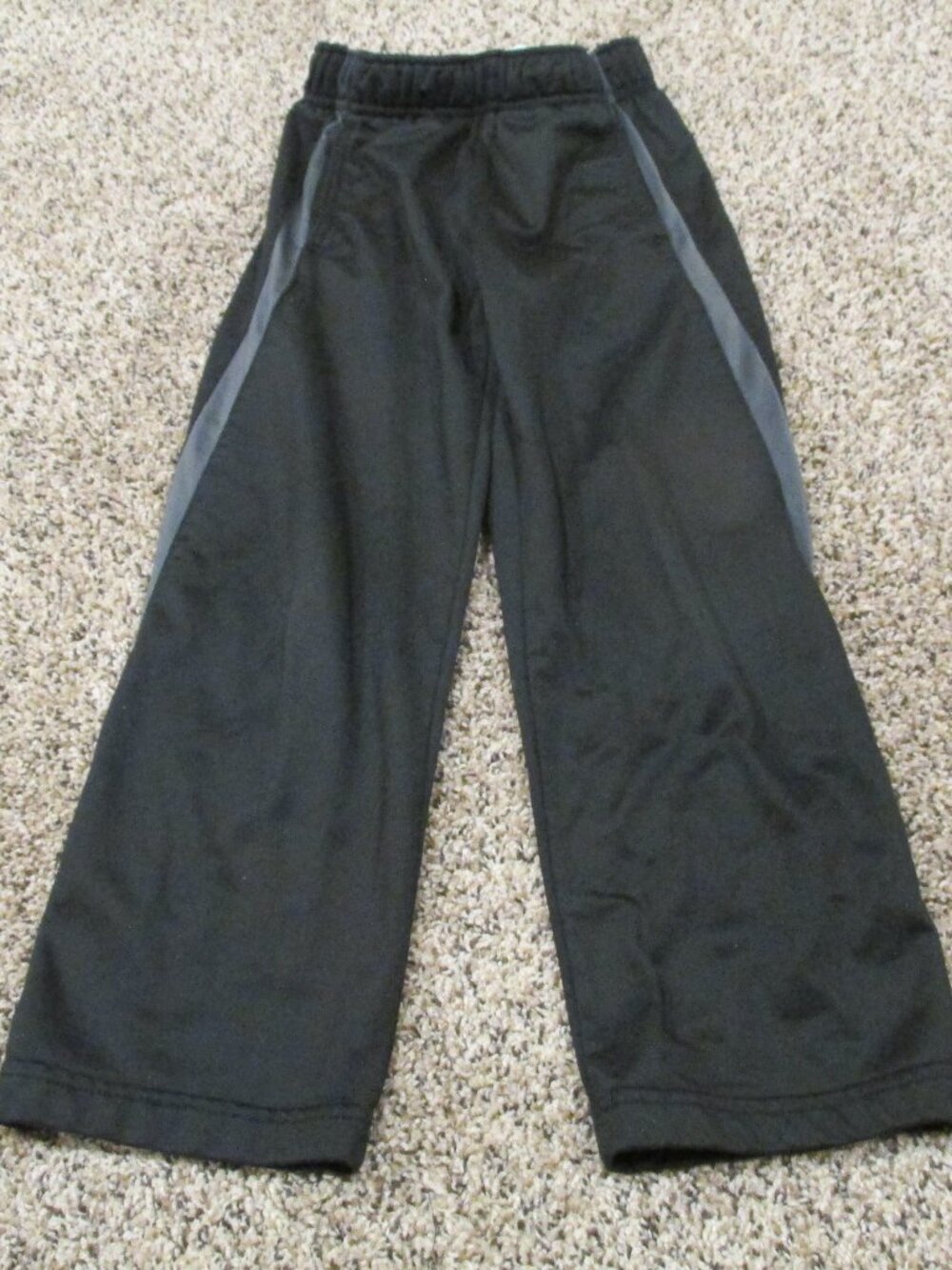 Energy Zone‎ Pull On Sweatpants Toddler Boys XS 4/5 Black Gray Pajama Bottoms